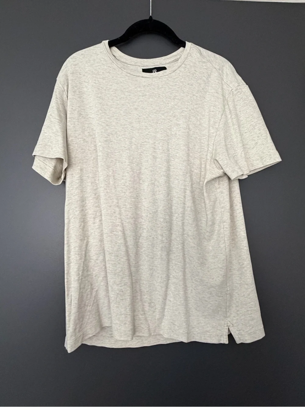 Banana Republic Men's Crew Neck T-Shirt in Oatmeal Heather